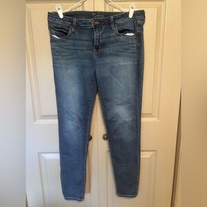 JCPenney Blue Skinny Jeans with Stretch